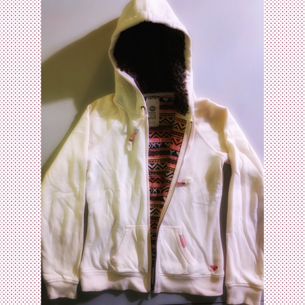 Roxy zipper lined hoodie